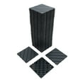 thumbnail image 4 of 44 Pack Deck Tiles, 12 "x12" Square Interlocking Deck Tiles, Waterproof Deck Tiles Interlocking Outdoor All Weather Use, Pool Balcony Backyard Terrace, Gray, 4 of 9