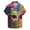 CB-Multicolor, variant on BiZtdJrK Mardi Gras Outfit for Men, Fashion Mask Print Button Up Bowling Shirts Casual Turndown Collar Blouses Plus Size Holiday Summer Top Multicolor XXL Sales Of The Day Lightning