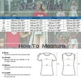 thumbnail image 2 of Women's Valentine's Day Print Round Neck Short Sleeve T Shirt Running Tee Shirts Women Set Shirt for Women Shirts Long Sleeved Women's Loose Fit Tees Short Sleeve T Shirts for Women Women Extra Long, 2 of 4