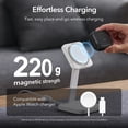thumbnail image 4 of ESR para AirPods de 4ª generación, compatible con AirPods 4 Gen (2024) (USB-C), compatible con MagSafe, cubierta de protección contra caídas con cordón, funda híbrida Orbit, negro, 4 of 5