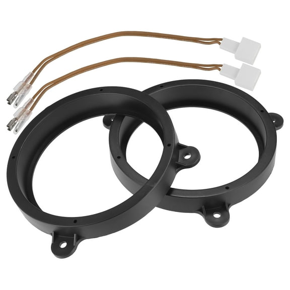 Unique Bargains 6.5" Car Speaker Adapter Spacer Ring with Wire Combination for Subaru Impreza 2007-2019 Black
