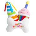 thumbnail image 1 of TONBO Birthday Party Combo Crinkle Plush Dog Toy, 3 Count, 1 of 7