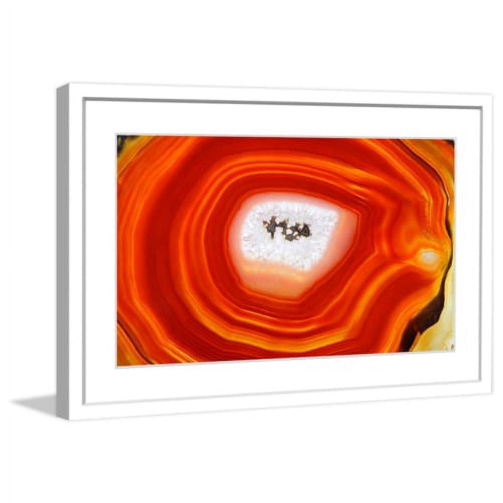 "Mineral Flame" Framed Painting Print