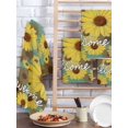 thumbnail image 2 of Spring Daisy Kitchen Dish Towels for Drying Dishes Set of 3, Green Rustic Botanical Brown Yellow Florals Waffle Weave Microfiber Hand Tea Bathroom Towels Quick Dry & Absorbent Towel 15.7x23.6, 2 of 7