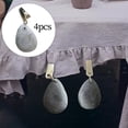 thumbnail image 4 of Perchas de peso de mesa de servicio pesado con colgante de piedra de peso de Clip para cena de boda 4 piezas perfecl Colgador de pesas para mantel, 4 of 8