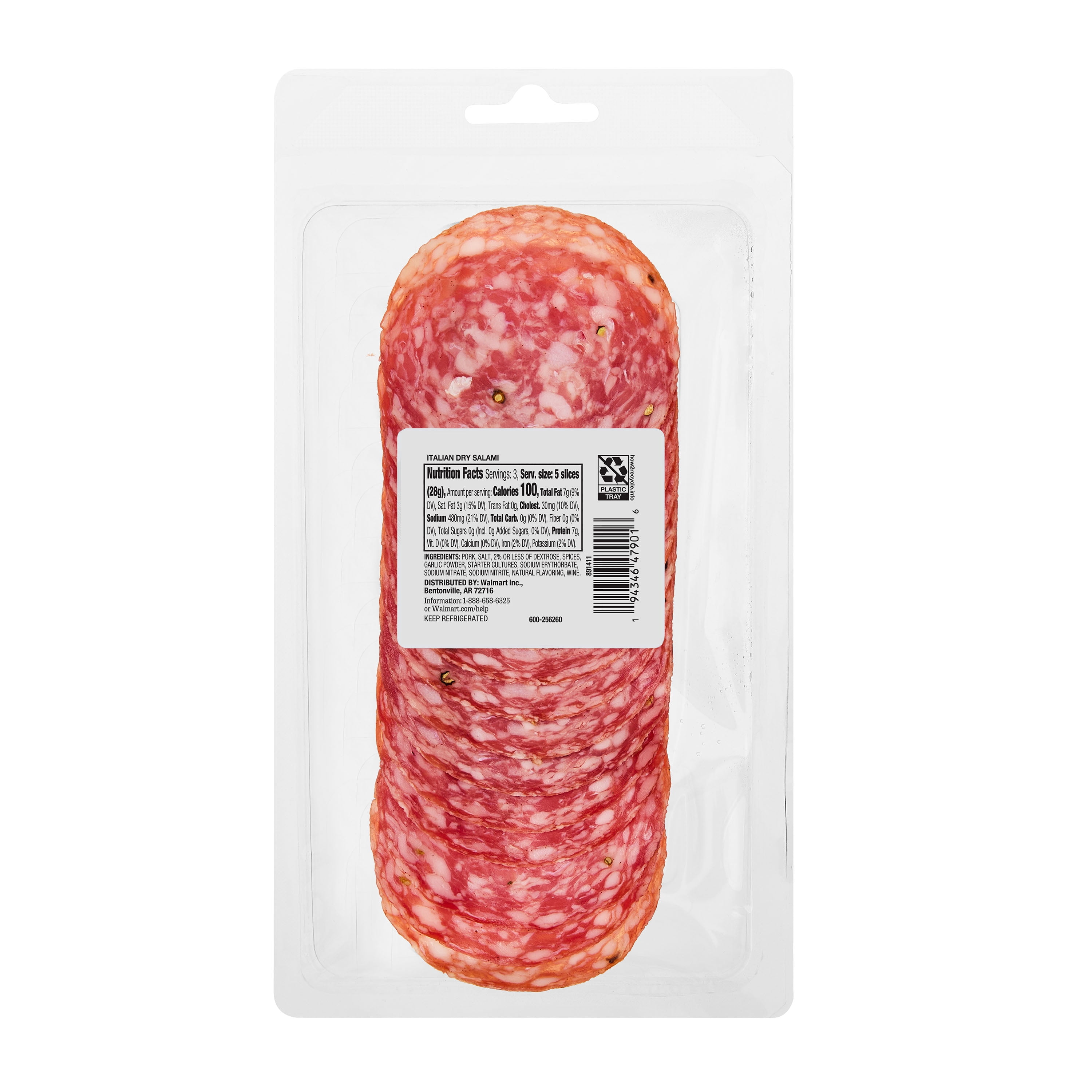 Marketside Italian Dry Salami, 3 oz (Refrigerated)