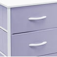 thumbnail image 4 of SolaceHue Dresser with 6 Drawers - Furniture Storage Tower Unit for Bedroom, Hallway, Closet, Office Organization - Steel Frame, Wood Top, Easy Pull Fabric Bins (6-Drawer, Pastel Purple), 4 of 7