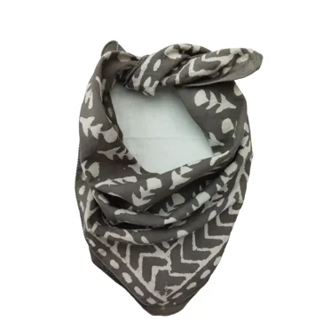 Grey Bandana Scarf Handmade NewDesignBandana Ready and shipped within 48 hours