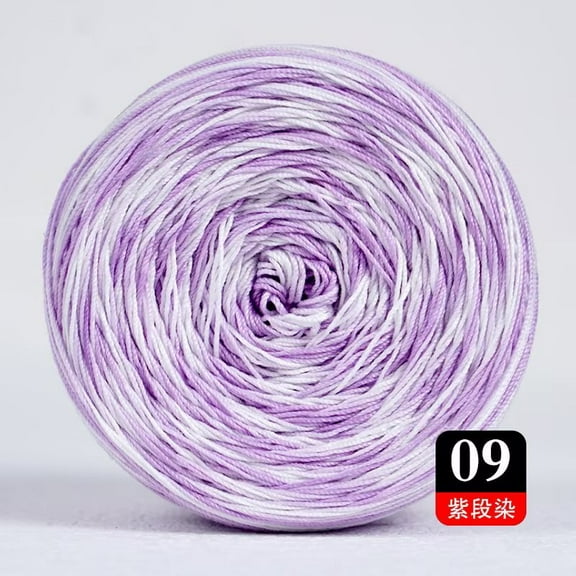 XmhyTop 50g Cotton Crochet Thread (372 Yards), Versatile Tatting Thread & Knitting Lace Thread for DIY Lace Crafts, purple