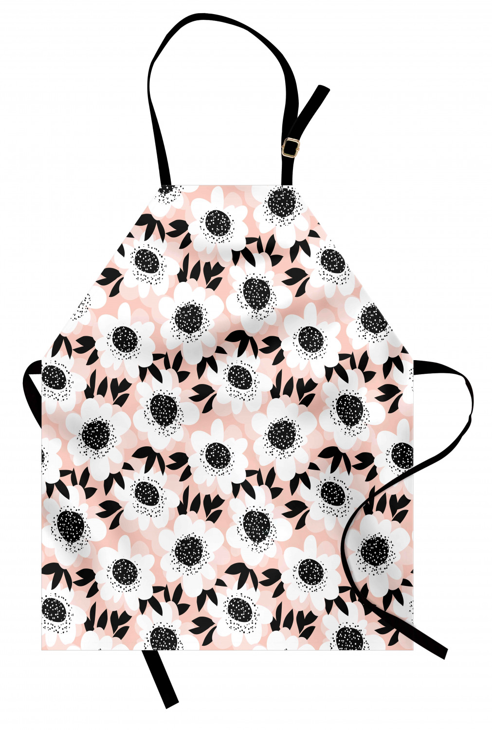 Flower Apron Floral Pattern with Cute Soft Pastel Toned Florets Graphic