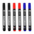 thumbnail image 1 of 3/6Pcs/Set Permanent Marker Pen Fine Point Waterproof Ink Thin Nib Crude Nib Black Blue Red Ink 1.5mm Fine Color Marker Pens 6 Pcs Mix Color Set, 1 of 6