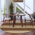 thumbnail image 3 of Round Rug 7Ft Washable Non-Slip, Brown Wood Grain Circle Area Rugs for Living Room Bedroom, Ombre Rustic Retro Wooden Plank Indoor Floor Mats Carpet Runner for Home Decor Aesthetic, 3 of 8