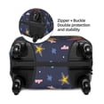thumbnail image 4 of Xecao Cartoon Dinosaur Scooter Sport Blue print Elastic Luggage Cover, with double-sided print , is perfect for travel, business, and daily use, 4 of 9