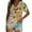 Yellow, variant on Aayomet Shirts For Women Womens Summer Tops 2023 Casual Dressy Short Sleeve V Neck T Shirts Plus Size Floral Shirt Cute Tees Trendy Blouses Tshirt,Brown L