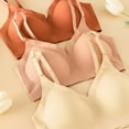 thumbnail image 6 of Arlun,Wireless Seamless Bras for Women No Underwire Comfort Sports Bra Thin Breathable Adjustable Straps Smooth Seamless Removable Pullover Bralettes for Old Women Beige S, 6 of 7