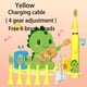 thumbnail image 4 of Cepillo de dientes eléctrico sónico IPX7, resistente al agua, con cabezales de repuesto, recargable, automático, colorido, cepillo de dibujos animados para niños, 4 of 5