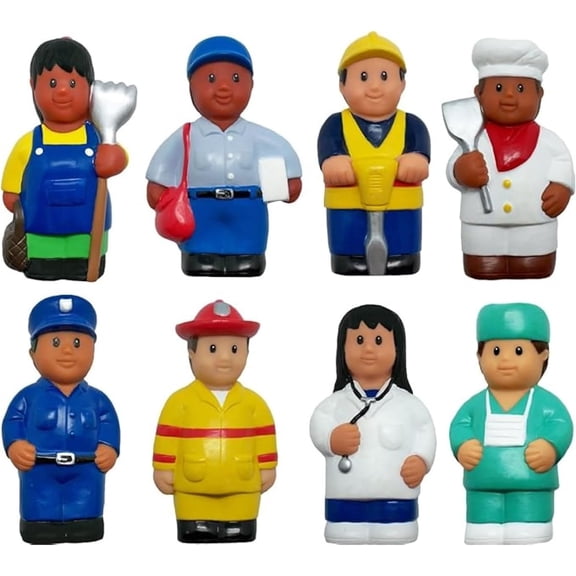 Get Ready Kids Multicultural Community Helper Figures, Set of 8