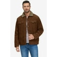 thumbnail image 6 of Men's Corduroy Jacket - Long Sleeve Fleece Lined Coat for Fall Winter, 6 of 7