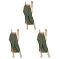 thumbnail image 2 of Guardurnaity de poliéster para mujer, cintura alta, reemplazo de otoño, Color sólido, para oficina en casa, niñas, faldas para mujer, ropa XXL Type1 NO1, 2 of 6