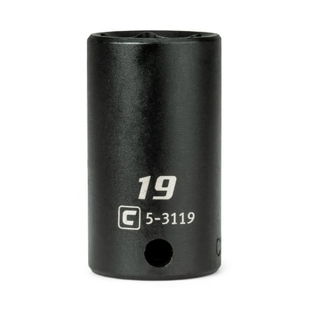 UPC: 0886352531191 | Capri Tools 3/8 in. Drive 19 mm Semi-Deep Impact Socket