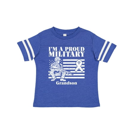 

Inktastic Proud Military Grandson Red Friday Gift Toddler Boy Girl T-Shirt