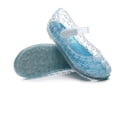 thumbnail image 4 of BRGZLK Princess Sandals Jelly Shoes for Toddler Girls Fashion Cute Closed Toe Clear Glitter Hollow Carved Comfortable Crystal Iridescent,Girls Beach Sandals Blue 8(Little Kids), 4 of 7
