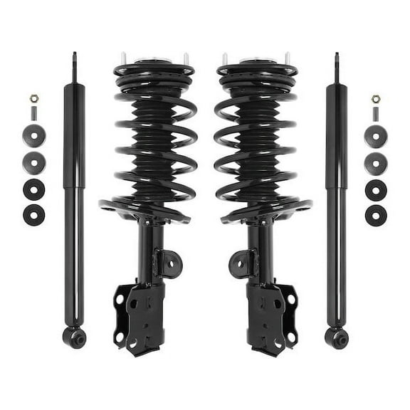 Front and Rear Suspension Strut and Shock Absorber Assembly 4 Piece Kit - Compatible with 2010 - 2015 Toyota Prius 2011 2012 2013 2014
