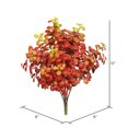 thumbnail image 3 of Vickerman FI170601-3 12 in. Plastic Leaf Red Bush, 3 of 3