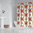 thumbnail image 2 of Pioneer Flower Floral Print Pattern Shower Curtain 72"x72", Bathroom Decorative Shower Curtain Set with 12 Hooks, Waterproof Washable, 2 of 6