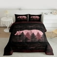thumbnail image 2 of Homewish Adult Wildlife Bear Bedding Comforter Set, Rustic Lodge Cabin Twin Comforter Sets, Animal Wildlife Reversible Bedding Set,Lightweight Room Decor, 2-Piece, 2 of 8