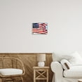 thumbnail image 3 of Stupell Industries Windblown American Flag Inspirational Painting Gray Framed Art Print Wall Art, 14 x 11, 3 of 9