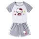 thumbnail image 2 of Hello Kitty-Conjunto de Top cómodo de algodón para bebé, pantalones calientes de moda para niña, ropa de dos piezas de manga corta con dibujos animados bonitos, 2 of 5