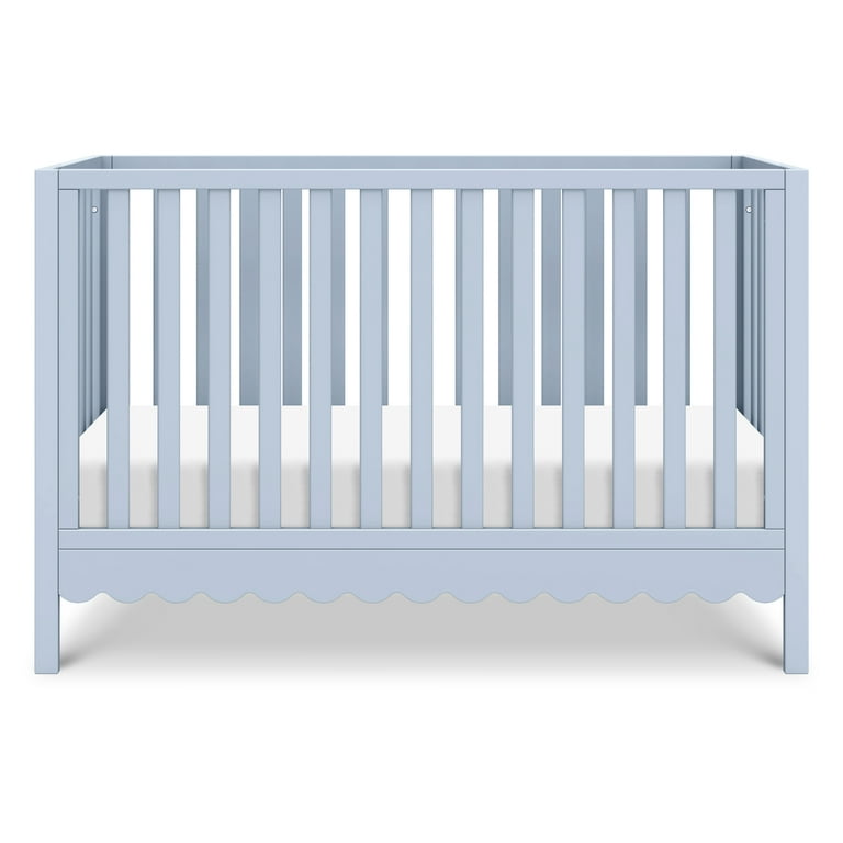 HEVE ヘイブ　Swan Grace BL daVinci Sammy Scallop 4 in 1 Convertible Crib, Powder Blue