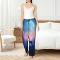 thumbnail image 4 of Fotbe Night Sky Elk Pantalones de Pijama para Mujer, Pantalones de Dormir, Pantalones Pj con Cordón y Bolsillos-Small, 4 of 6