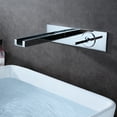 thumbnail image 2 of sumerain LED Wall Mount Bathroom Sink Faucet Single handle Chrome Bathroom Vessel Sink Faucets with 3-Color Changing LED Light, 2 of 8
