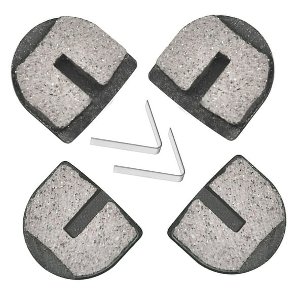 HOLATO Rounded Disc Brake Pads for Razor MX500 MX650 SX500 Mcgrath Dirt Rocket Electric Motocross Bike E500S Scooter RSF350 RSF650 Kids Street Bike Dirt Quad 500 Electric ATV YK2 Flame Caliper 4 Pcs
