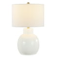 thumbnail image 3 of SAFAVIEH Jonie Solid Ceramic Table Lamp, Ivory, Set of 2, 3 of 4