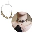 thumbnail image 2 of Fashionable Brass Clavicle Chain Necklace Neckchain for Autumn Winter Outfits, 2 of 10