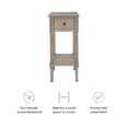thumbnail image 4 of Linon Athalee Single Drawer Indoor Accent Side Table with Shelf, 29.5" Tall, Natural, 4 of 13