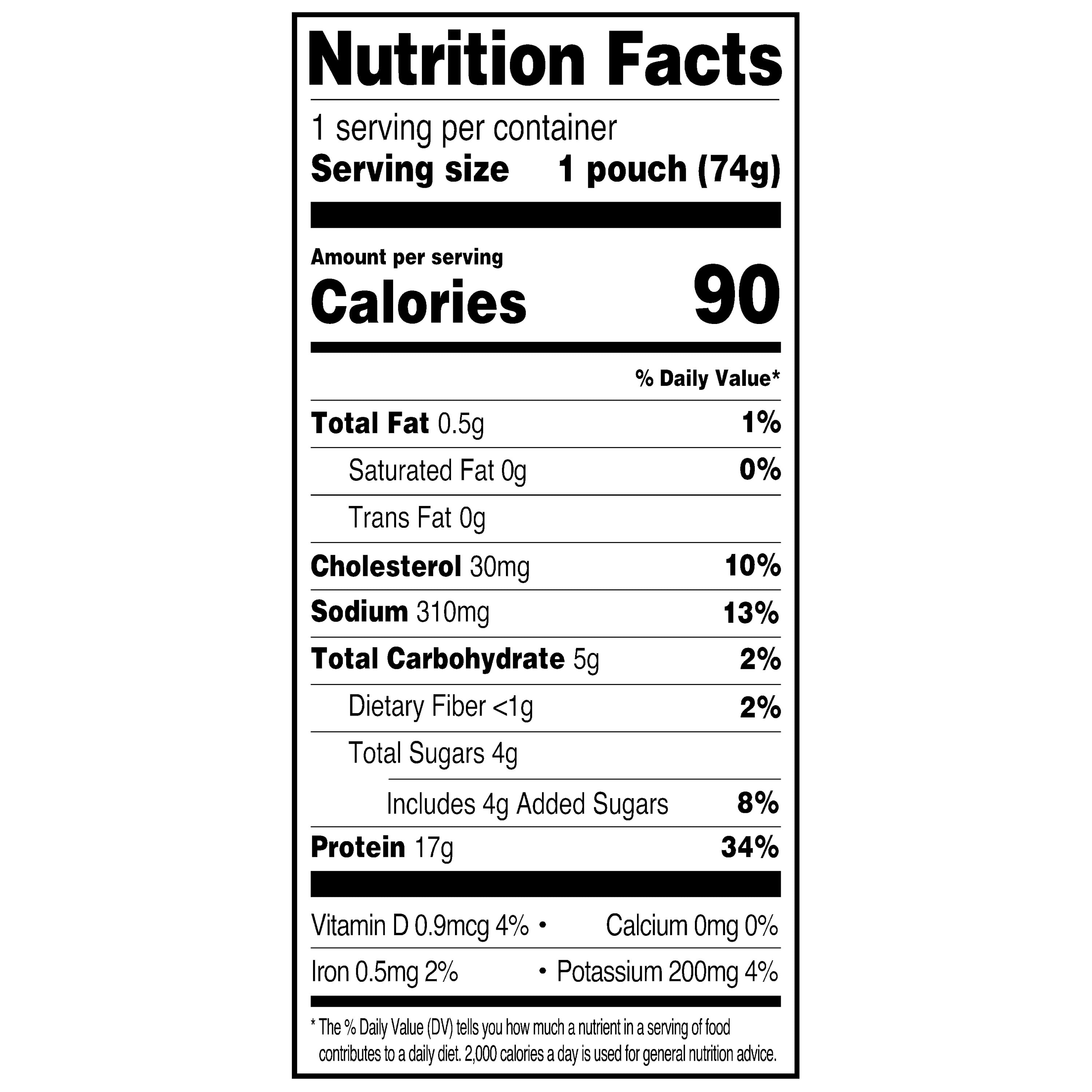 Great Value Chunk Light Tuna, Spicy Thai Chili, 2.6 oz
