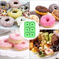 thumbnail image 4 of Molde de silicona para rosquillas, 6 cavidades, repostería redonda de Chocolate, pan, bandeja para hornear rosquillas DIY Tmvgtek Para estrenar, 4 of 7