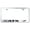 Chrome, variant on Cadilac ATS-V Laser Etched Logo Stainless Steel License Plate Frame (Chrome)
