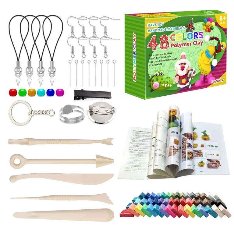 WQFSTORE 48-Color Polymer Clay Kit with Sculpting Tools photo 2