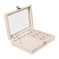 thumbnail image 3 of Joyero Organizador de Joyas Salvador Beige Soporte de Decoración Estuche de Almacenamiento de Aretes para Esposas Mujeres, 3 of 9