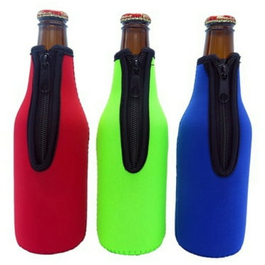 Joernso 330ml Zip Beer Bottle Sleeves Holder Thick Home Bar Neoprene Insulated Cover