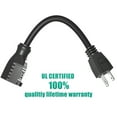 thumbnail image 6 of HITRENDS 2 Pack 1ft Extension Cord, UL Listed 125V 10A, 18 AWG Outlet Saver Power Extension Cord, 6 of 7
