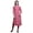 Fuschia Pink, variant on Straight Kurtis For Women Long Kurti Dress Printed 3/4 Sleeve Indian Top