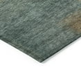 thumbnail image 4 of 5' X 8' Teal Blue Brown And Taupe Abstract Washable Indoor Outdoor Area Rug, 4 of 5