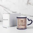 thumbnail image 4 of Color changing mug in the sky Funny Coffee Milk Tea Mug Cup Pink Rose Flower Gold Copper Sequin Sparkly Ceramic Cup, 4 of 6