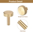 thumbnail image 4 of Unique Bargains M3x10mm Vis Moletées pour Pouce, Lot de 6 Vis Planes pour Pouce à Tête Moletée en Laiton Boulons, 4 of 5